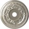 Ekena Millwork Baltimore PVC Ceiling Medallion (Canopies up to 7 3/4"), 22"OD x 3 1/2"ID x 1"P, Bright Coat Chrome CMP22BABCR - alternate 1